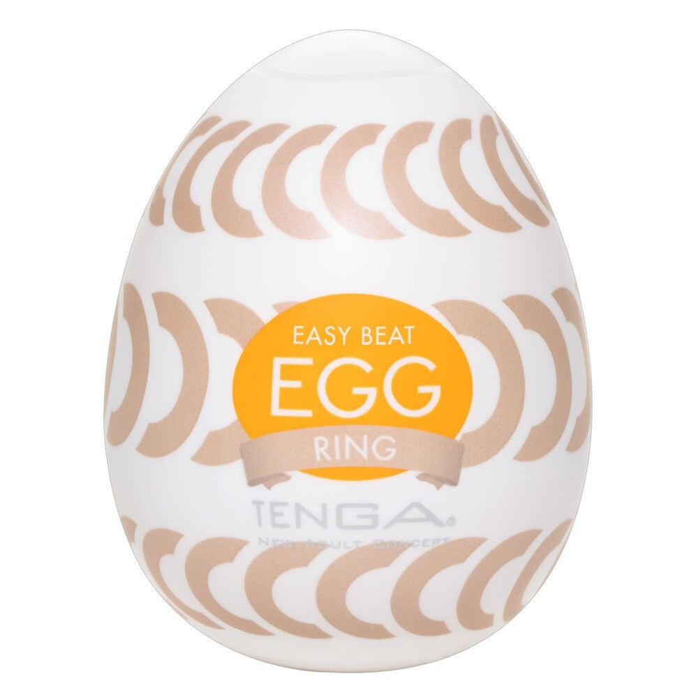 Tenga Ring Egg Masturbator|Front View|"ring design - front view"