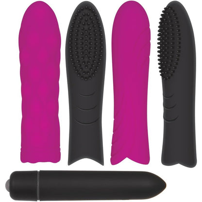 Evolved Trio Pleasure Sleeve Kit With Bullet|Front View|"sleeve and bullet kit - front view"