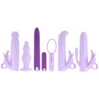 Evolved Lilac Desires Silicone Rechargeable Butterfly Kit|Front View|"butterfly vibrator kit - front view"
