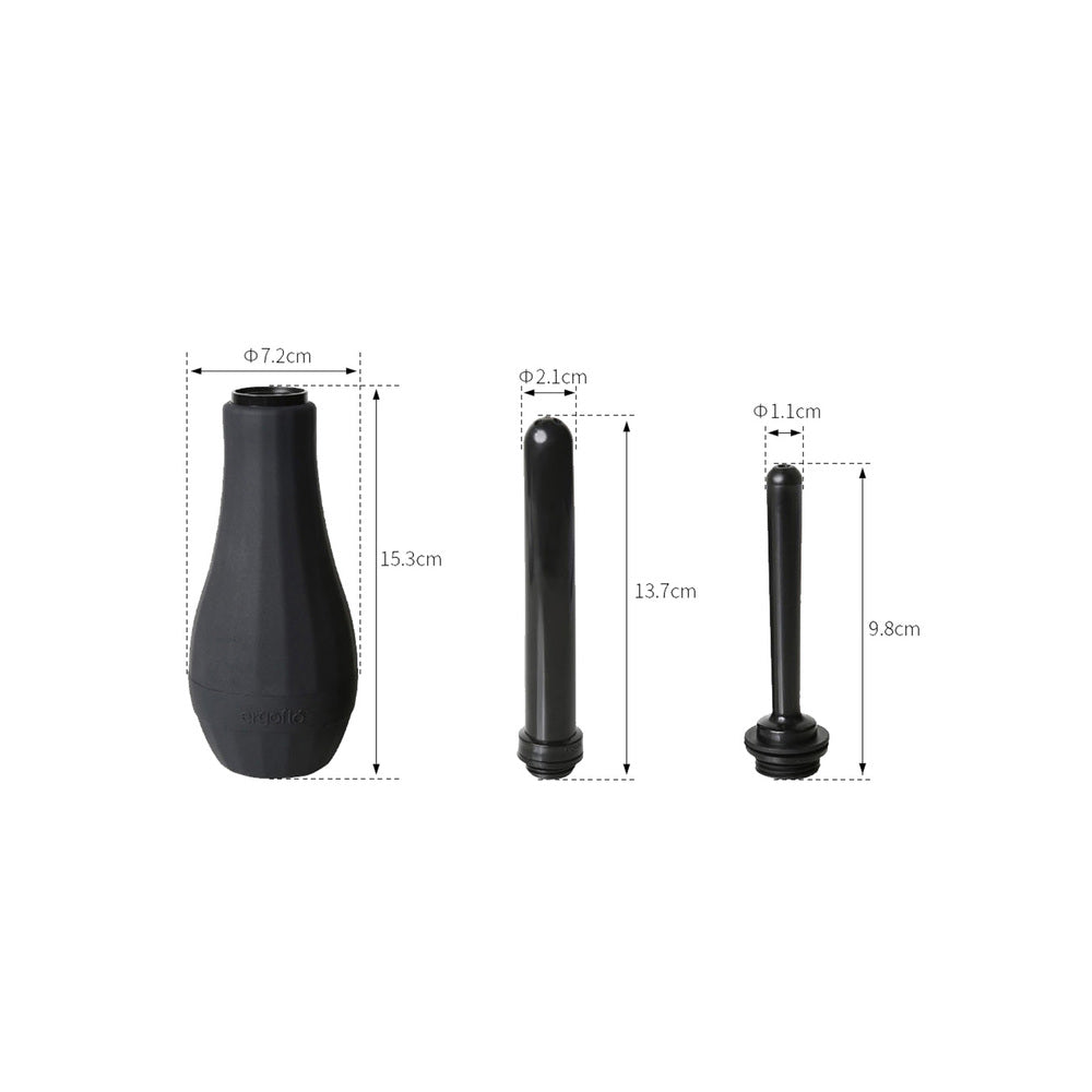 Perfect Fit Ergoflo Extra Premium Tip Anal Douche|Side View|"douche detail-side view adult toys direct"|