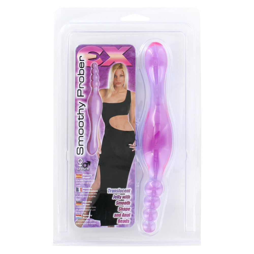 EX-Smoothy-Anal-Prober-Double-Tip-Probe|Side View|"ergonomic design-side view"