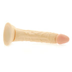 Curved Passion 7.5 Inch Dong Flesh|Side View|"flesh detail - side view"