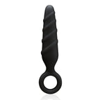Dark Stallions Ass Cork 4 Inch Silicone Butt Plug|Front View|"4 inch cork plug-front view"|