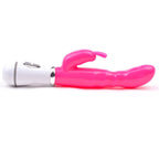 Slim-GSpot-Twelve-Speed-Rabbit-Vibrator-Neon-Pink|Side View|"slim design-side view"