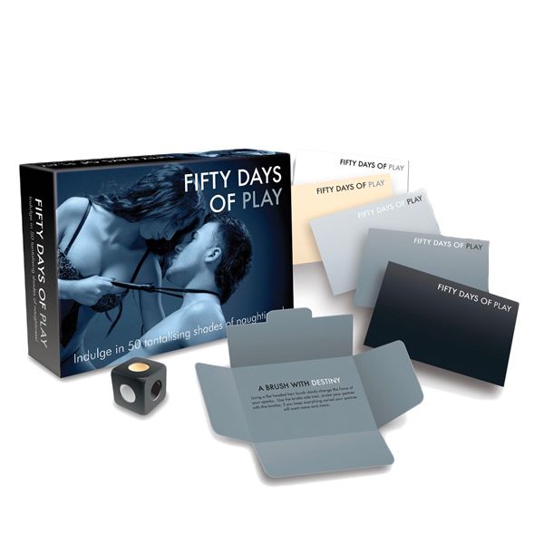 Fifty Days of Play Naughty Adult Game|Front View|"adult board game - front view"