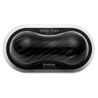 Tenga Flex Rocky Black Masturbator|Front View|"flex design - front view"