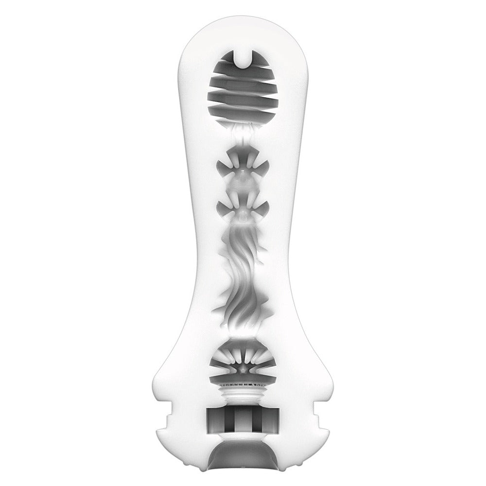 Tenga Flex Rocky Black Masturbator|Back View|"quality build - back view"