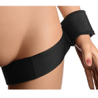 Frisky Take Me Thigh Cuffs|Front View|"thigh restraint cuffs adjustable-front view adult toys direct"|