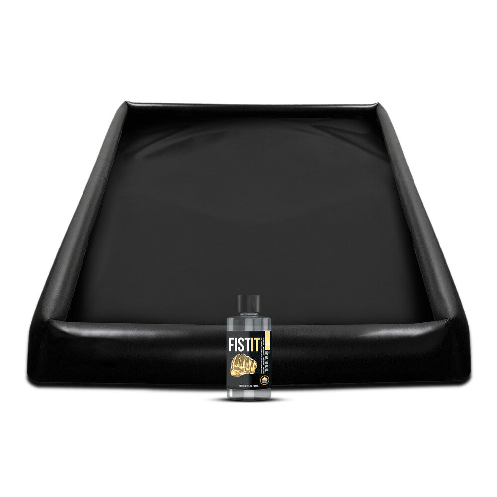 Fist It Inflatable Play Sheet And Fist It Lube|Front View|"play sheet system-front view adult toys direct"|