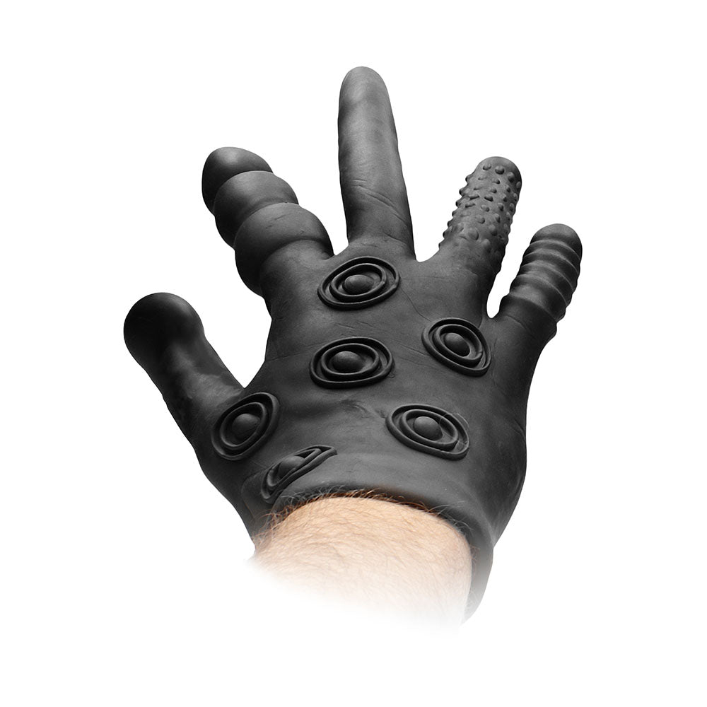 Silicone-Stimulation-Glove|Side View|"glove design-side view"