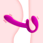 Gender X Sharing Is Caring Rechargeable Silicone Dual Vibrator|Detail View|"Multi-function controls - detail view"