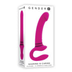 Gender X Sharing Is Caring Rechargeable Silicone Dual Vibrator|Kit View|"Complete pleasure system - kit view"