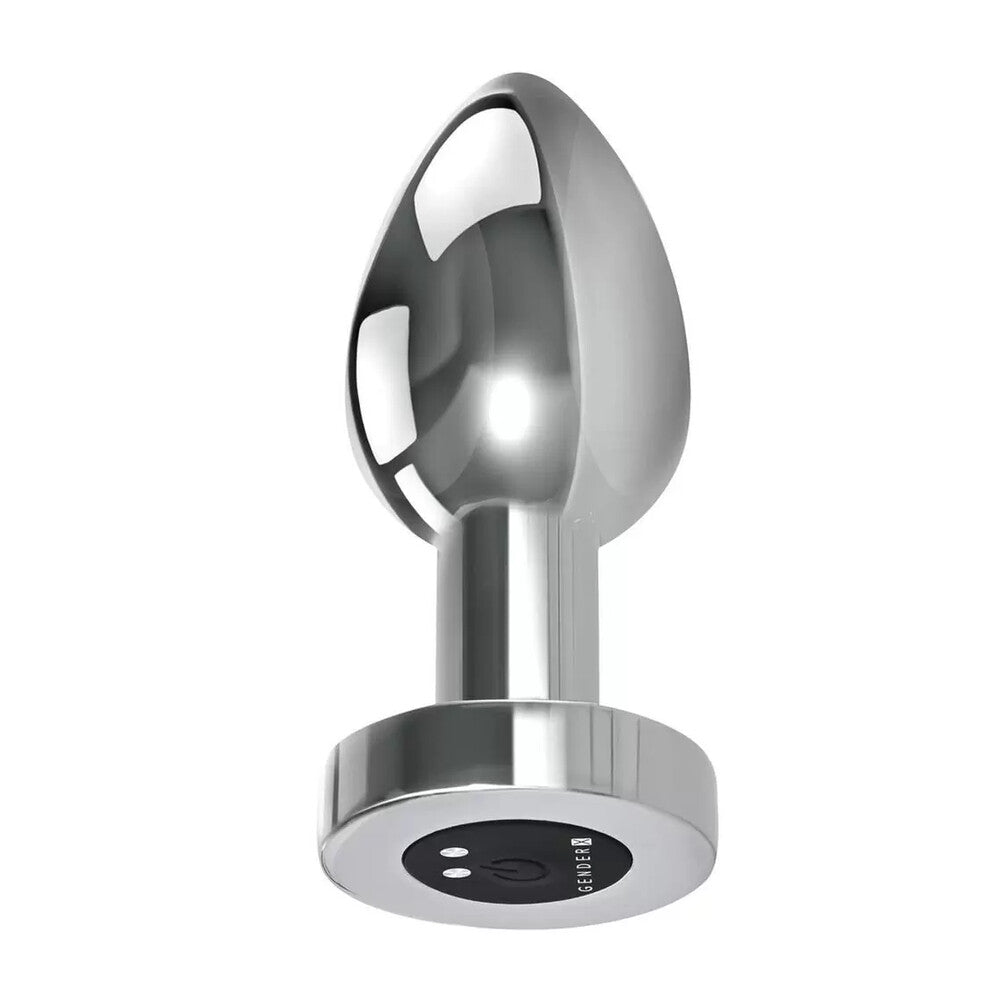 Gender X Rockin Metal Anal Plug XL|Front View|"xl metal plug-front view"|