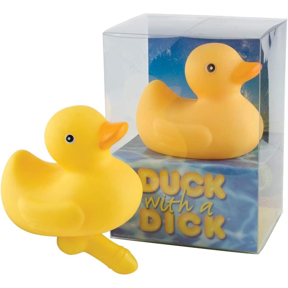 Duck With A Dick|Detail View|"novelty rubber duck - detail view"