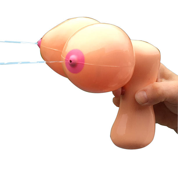 Boobie Squirt Gun|Side View|"novelty water gun - side view"