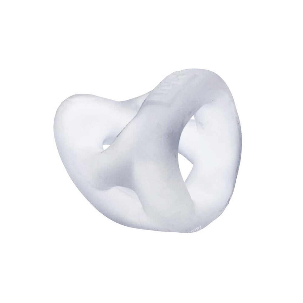 HunkyJunk Slingshot 3 Ring Teardrop Cock Ring|Front View|"3ring teardrop cock ring premium-front view adult toys direct"|
