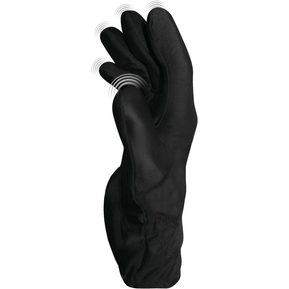 Fukuoku Vibrating Five Finger Massage Glove Right Hand | Detail | "vibrating fingertip controls - detail view"