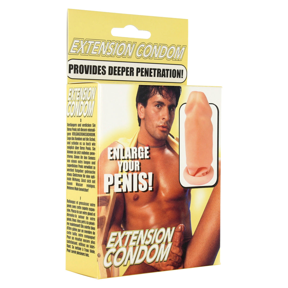 Penis Extender Flesh Pink|Side View|"pink detail - side view"