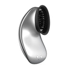 Twitch Silver Hands Free Suction And Vibration Toy|Front View|"Silver suction vibrator - front view"