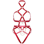 KINK Heart Ring Harness Teddy|Back View|"heart ring teddy - back view"