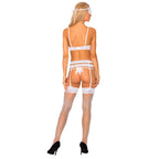 Corsetti Sameera Open Crotch and Panty Set|Side View|"open crotch lingerie set - side view"