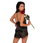 Corsetti Santh Cami Set|Side View|"lace cami set - side view"
