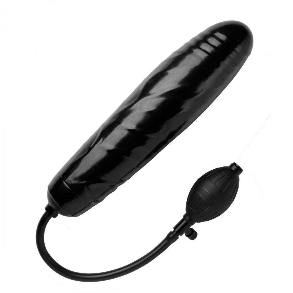 XR Large Inflatable Dildo|Side View|"expandable texture - side view"