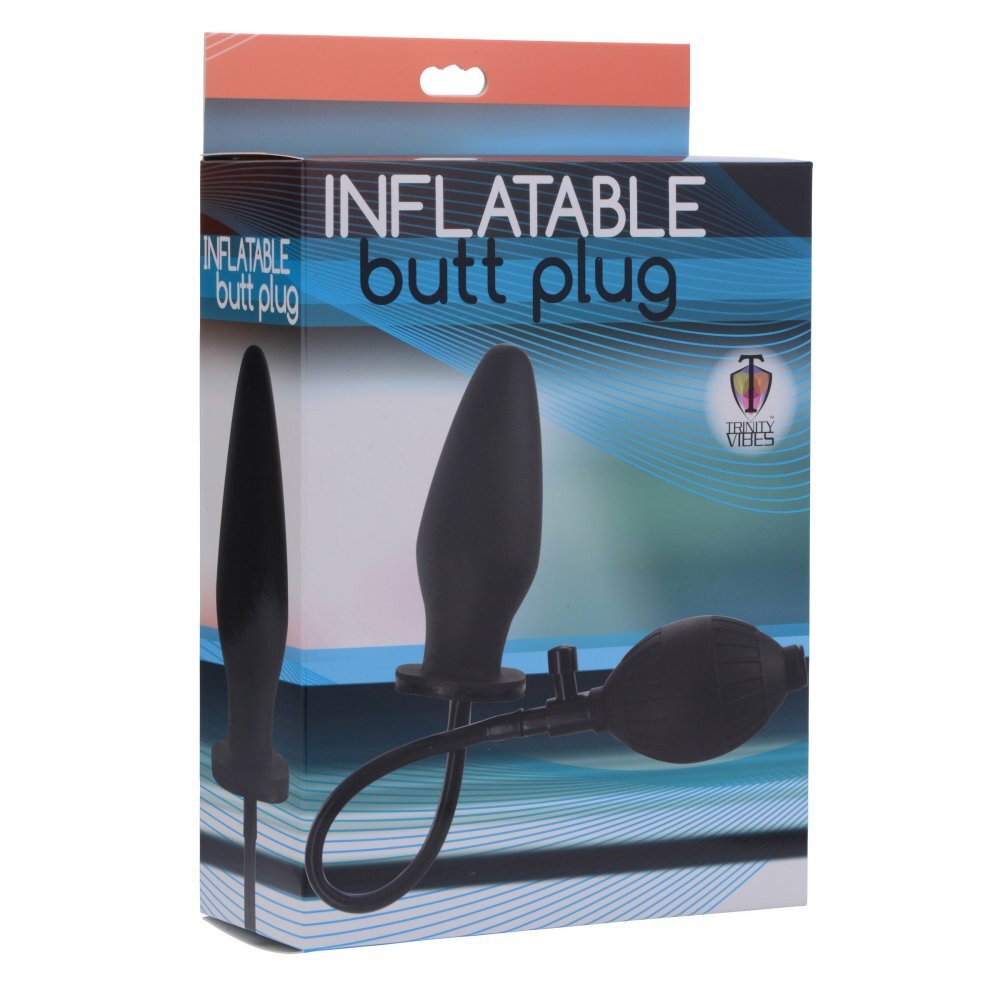 XR-Inflatable-Butt-Plug|Side View|"premium pump design-side view"