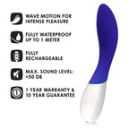 Lelo-Mona-Wave-Vibrator-Midnight-Blue|Side View|"wave design-side view"