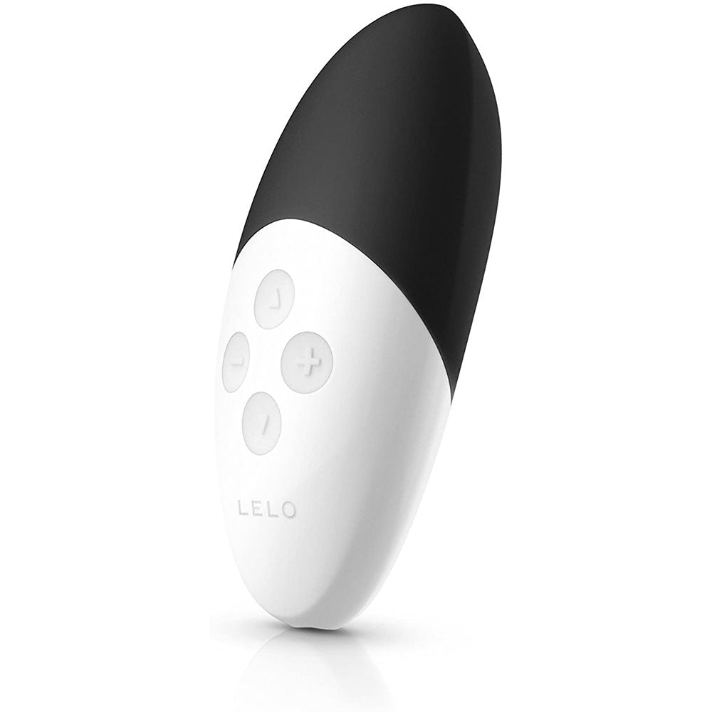 Lelo SIRI 2 Rechargeable Massager Black|Front View|"Black siri massager - front view"