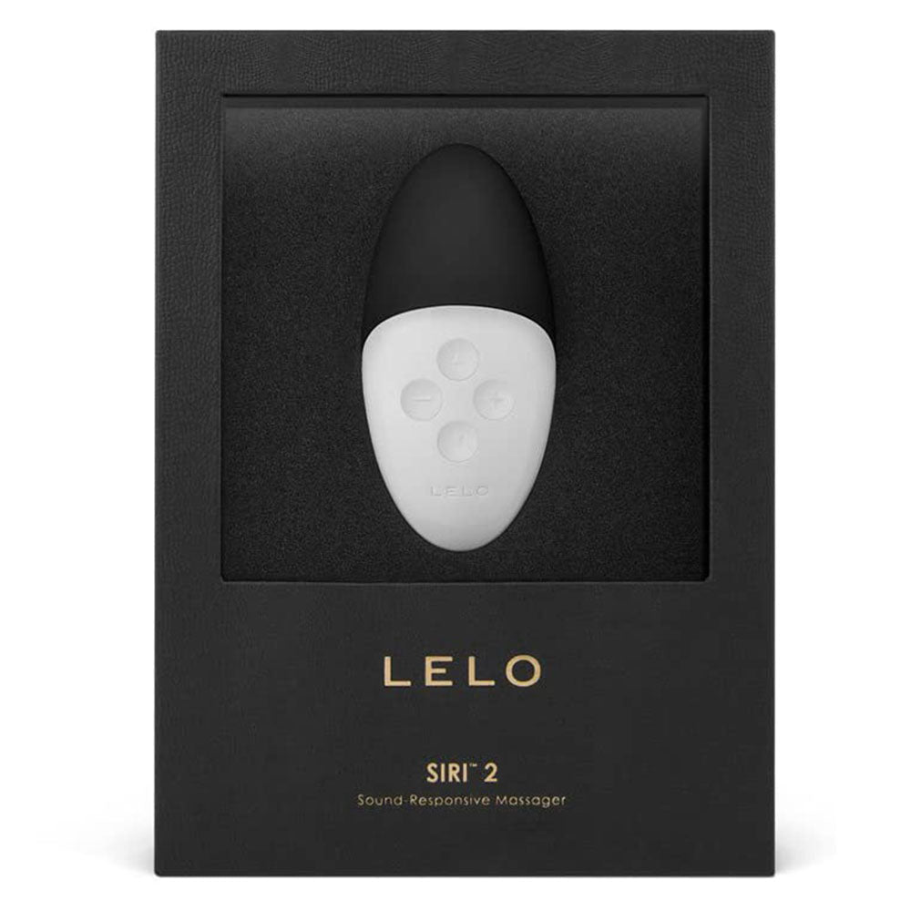 Lelo SIRI 2 Rechargeable Massager Black|Detail View|"Multi-function controls - detail view"