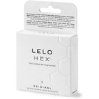 Lelo Hex Original Condoms 3 Pack|Front View|"condom design-front view"|