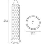 Lelo Hex Original Condoms 3 Pack|Detail View|"hex details-detail view"|