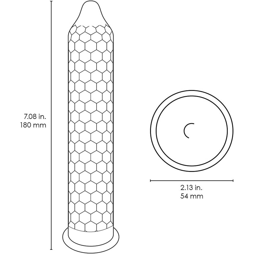 Lelo Hex Original Condoms 3 Pack|Detail View|"hex details-detail view"|