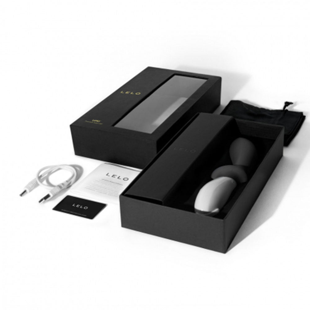 Lelo-Loki-Prostate-Massager-Obsidian-Black|Side View|"ergonomic design-side view"
