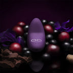 Lelo Lily 2 Rechargeable Clitoral Vibrator Pink Rose and Wisteri|Detail View|"Multi-function controls - detail view"