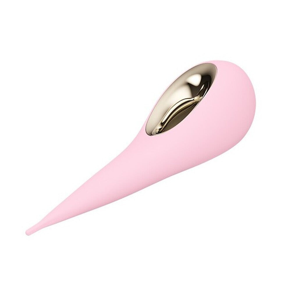 Lelo Dot Elliptical Clitoral Stimulator Pink|Side View|"Premium pleasure device - side view"