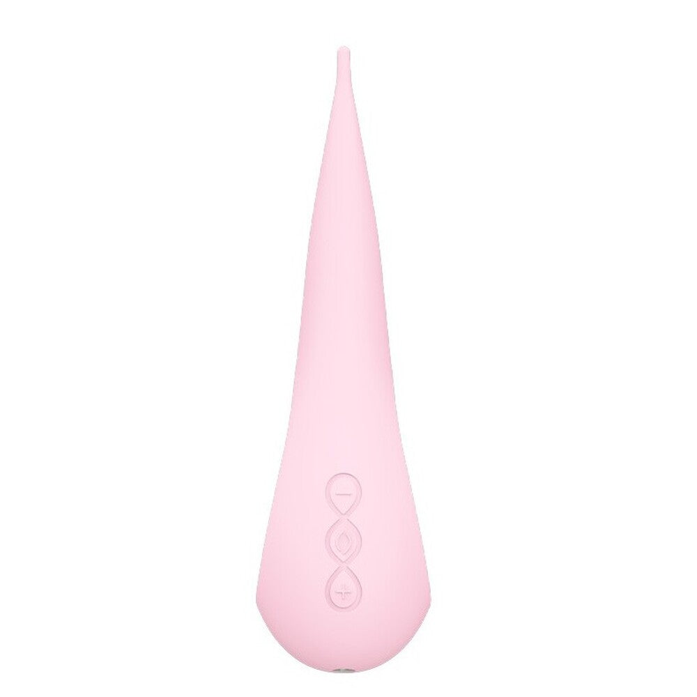 Lelo Dot Elliptical Clitoral Stimulator Pink|Detail View|"Multi-function controls - detail view"
