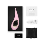 Lelo Dot Elliptical Clitoral Stimulator Pink|Kit View|"Complete pleasure system - kit view"