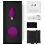 Lelo-Lyla-2-Deep-Rose-Vibrating-Bullet|Side View|"remote design-side view"