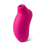 Lelo Sona Cruise Sonic Clitoral Massager Cerise|Side View|"Premium pleasure device - side view"