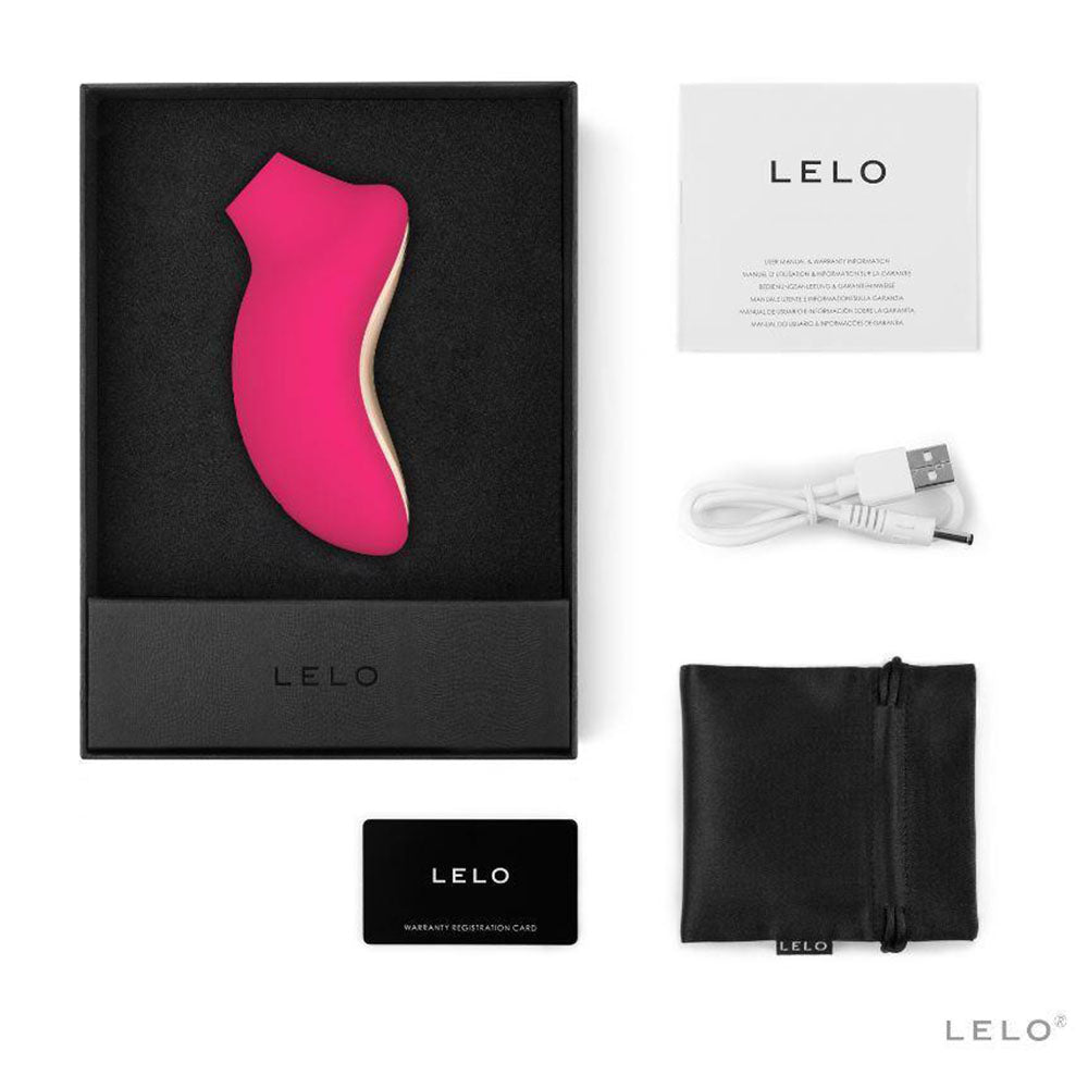 Lelo Sona Cerise Clitoral Masager|Detail View|"Multi-function controls - detail view"