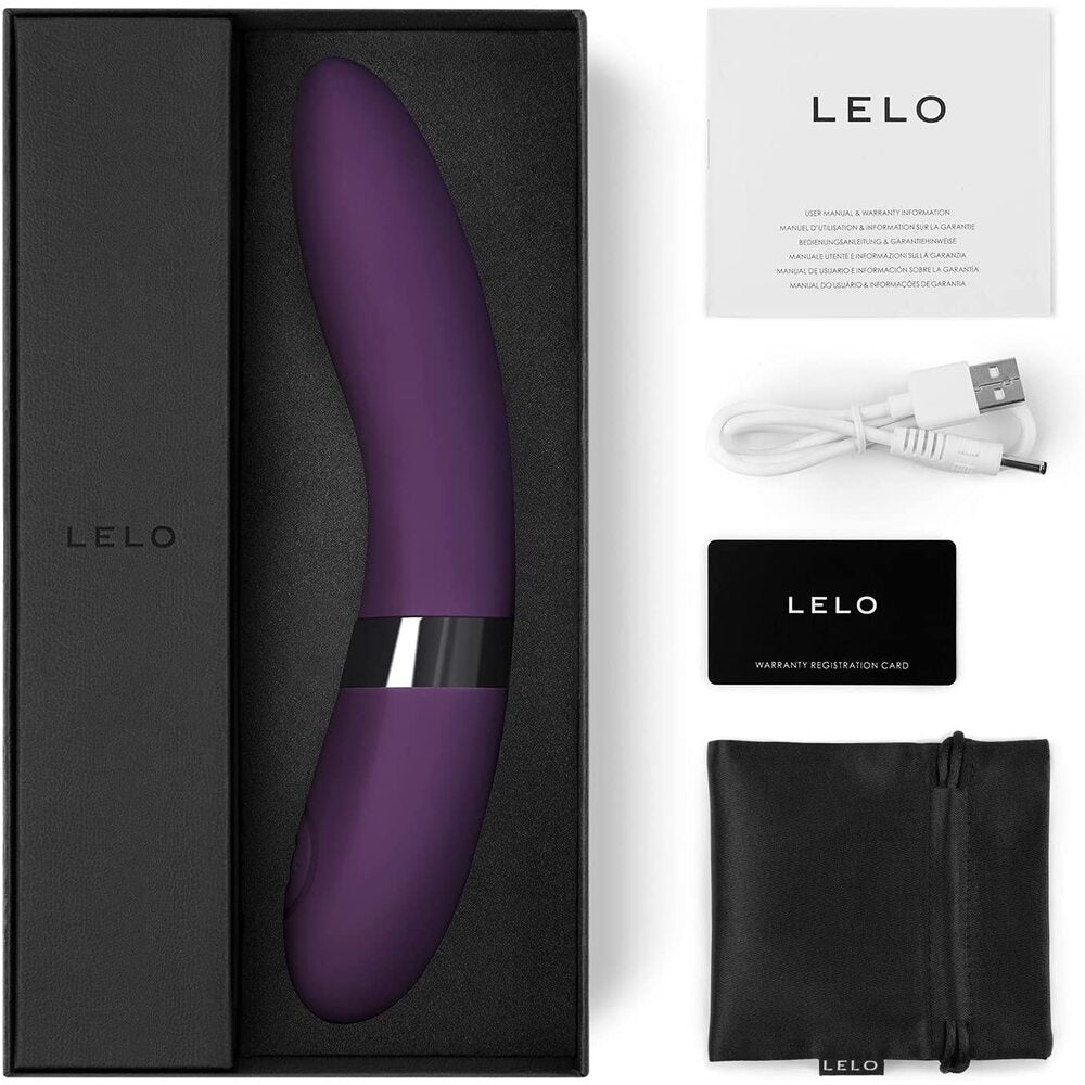 Lelo-Elise-2-Vibrator-Plum|Side View|"sleek design-side view"