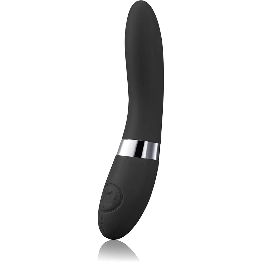 Lelo-Elise-2-Dual-Powered-G-Spot-Vibrator-Black|Front View|"black gspot vibrator-front view"