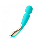 Lelo Smart Wand 2 Large Aqua | Main | "premium aqua blue massage wand - main view"