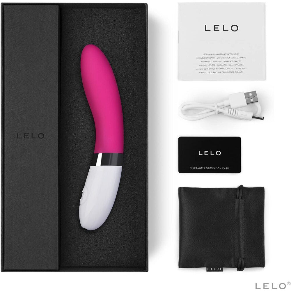 Lelo-Liv-2-G-Spot-Vibrator-Cerise|Side View|"curved design-side view"