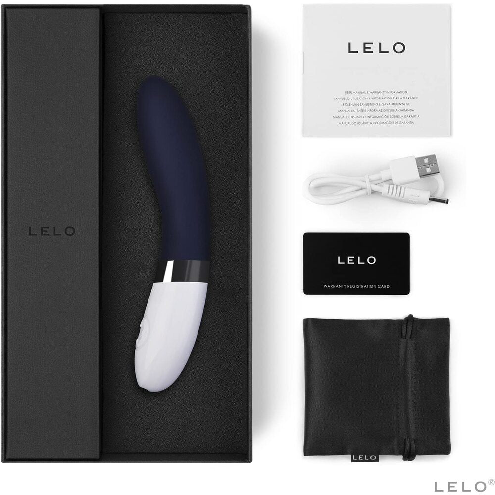 Lelo-Liv-2-G-Spot-Vibrator-Blue|Side View|"sleek design-side view"