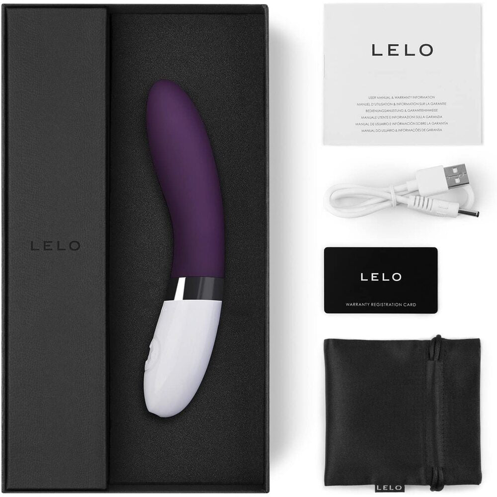 Lelo-Liv-2-G-Spot-Vibrator-Plum|Side View|"ergonomic design-side view"