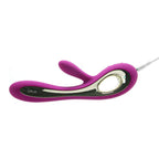 Lelo Soraya 2 Dual Rabbit Vibrator Deep Rose|Detail View|"Multi-function controls - detail view"