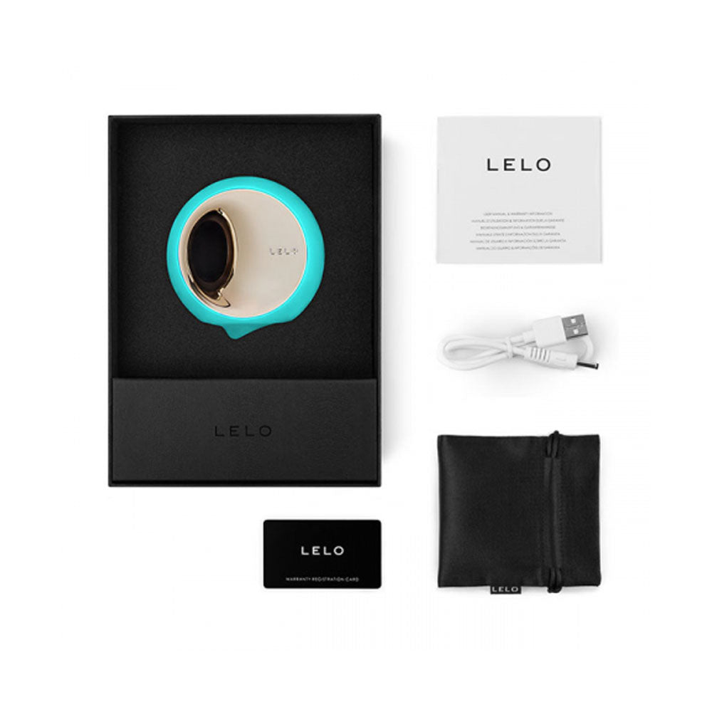 Lelo Ora 3 Aqua Oral Sex Stimulator|Side View|"Premium pleasure device - side view"